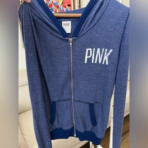 Victoria Secret Pink Full Zip Hoodie and Sweatpant Set